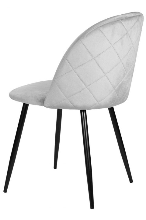 Krzesło tapicerowane GLORIA GREY VELVET II gatunek Lugano Krzesło tapicerowane GLORIA GREY VELVET II gatunek Lugano