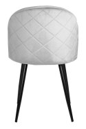 Krzesło tapicerowane GLORIA GREY VELVET II gatunek Lugano