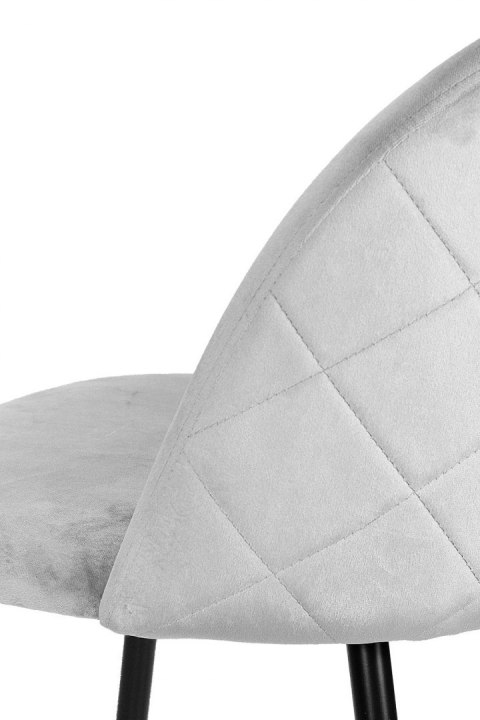 Krzesło tapicerowane GLORIA GREY VELVET II gatunek Lugano Krzesło tapicerowane GLORIA GREY VELVET II gatunek Lugano