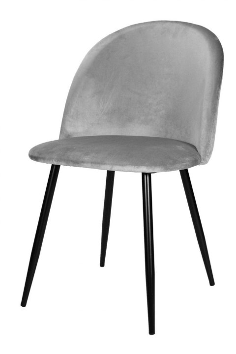 Krzesło tapicerowane GLORIA GREY VELVET II gatunek Lugano Krzesło tapicerowane GLORIA GREY VELVET II gatunek Lugano
