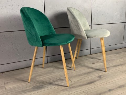 Krzesło tapicerowane GLORIA GREY VELVET II gatunek Lugano Krzesło tapicerowane GLORIA GREY VELVET II gatunek Lugano