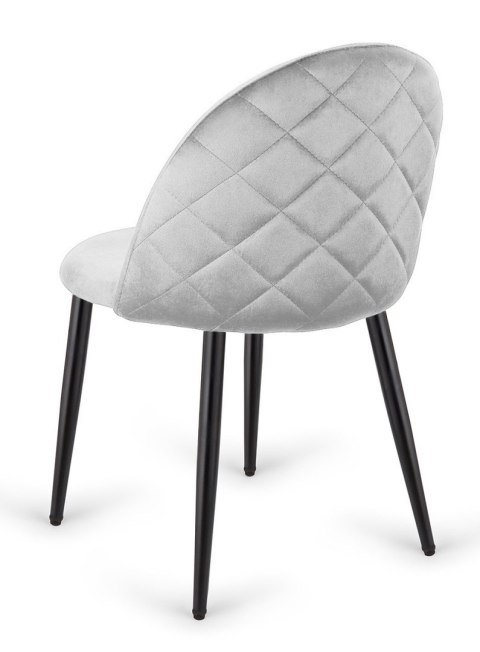 Krzesło tapicerowane GLORIA LIGHT GREY VELVET Lugano Krzesło tapicerowane GLORIA LIGHT GREY VELVET Lugano