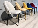 Krzesło tapicerowane GLORIA LIGHT GREY VELVET Lugano