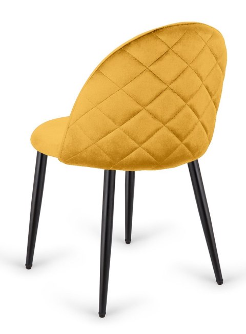 Krzesło tapicerowane GLORIA MUSTARD VELVET Lugano Krzesło tapicerowane GLORIA MUSTARD VELVET Lugano