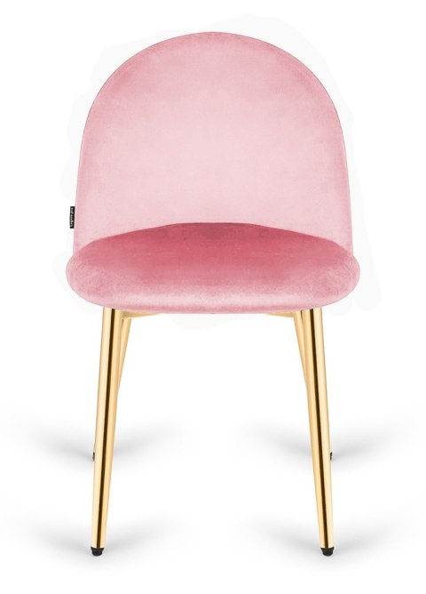 Krzesło tapicerowane GLORIA PINK VELVET GOLD Lugano Krzesło tapicerowane GLORIA PINK VELVET GOLD Lugano