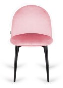 Krzesło tapicerowane GLORIA PINK VELVET Lugano