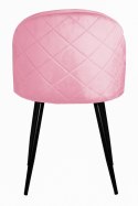 Krzesło tapicerowane GLORIA PINK VELVET Lugano