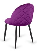 Krzesło tapicerowane GLORIA PURPLE VELVET Lugano