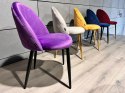 Krzesło tapicerowane GLORIA PURPLE VELVET Lugano