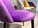 Krzesło tapicerowane GLORIA PURPLE VELVET Lugano
