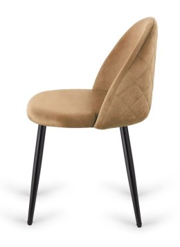 Krzesło tapicerowane GLORIA SAND VELVET Lugano