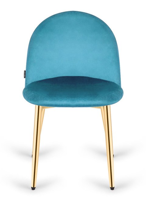Krzesło tapicerowane GLORIA SEA BLUE VELVET GOLD Lugano Krzesło tapicerowane GLORIA SEA BLUE VELVET GOLD Lugano
