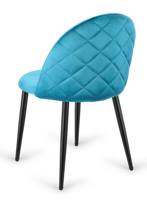 Krzesło tapicerowane GLORIA SEA BLUE VELVET Lugano Krzesło tapicerowane GLORIA SEA BLUE VELVET Lugano