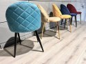 Krzesło tapicerowane GLORIA SEA BLUE VELVET Lugano
