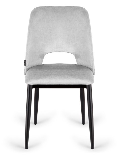 Krzesło tapicerowane GOTI LIGHT GREY VELVET II GATUNEK Lugano Krzesło tapicerowane GOTI LIGHT GREY VELVET II GATUNEK Lugano