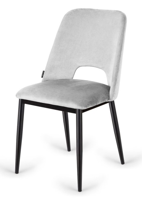 Krzesło tapicerowane GOTI LIGHT GREY VELVET Lugano Krzesło tapicerowane GOTI LIGHT GREY VELVET Lugano