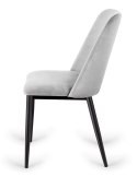 Krzesło tapicerowane GOTI LIGHT GREY VELVET Lugano