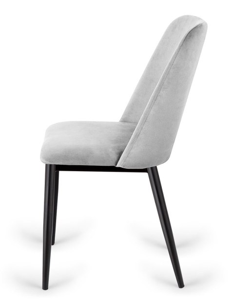 Krzesło tapicerowane GOTI LIGHT GREY VELVET Lugano Krzesło tapicerowane GOTI LIGHT GREY VELVET Lugano