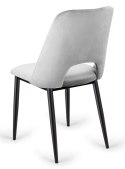 Krzesło tapicerowane GOTI LIGHT GREY VELVET Lugano