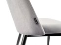 Krzesło tapicerowane GOTI LIGHT GREY VELVET Lugano