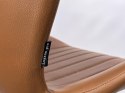 Krzesło tapicerowane MONTI BROWN PU GOLD Lugano