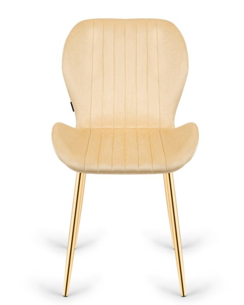 Krzesło tapicerowane MONTI VELVET BEIGE GOLD Lugano Krzesło tapicerowane MONTI VELVET BEIGE GOLD Lugano