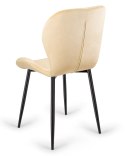 Krzesło tapicerowane MONTI VELVET BEIGE Lugano