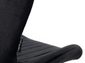 Krzesło tapicerowane MONTI VELVET BLACK GOLD Lugano