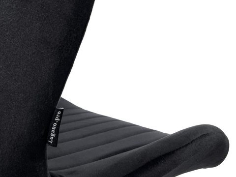 Krzesło tapicerowane MONTI VELVET BLACK GOLD Lugano Krzesło tapicerowane MONTI VELVET BLACK GOLD Lugano