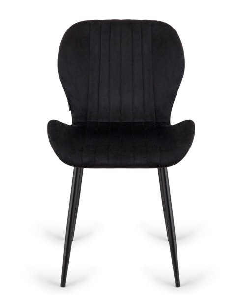 Krzesło tapicerowane MONTI VELVET BLACK Lugano Krzesło tapicerowane MONTI VELVET BLACK Lugano