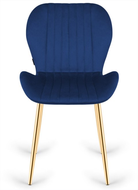 Krzesło tapicerowane MONTI VELVET BLUE GOLD Lugano Krzesło tapicerowane MONTI VELVET BLUE GOLD Lugano