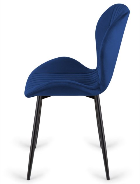 Krzesło tapicerowane MONTI VELVET BLUE Lugano Krzesło tapicerowane MONTI VELVET BLUE Lugano