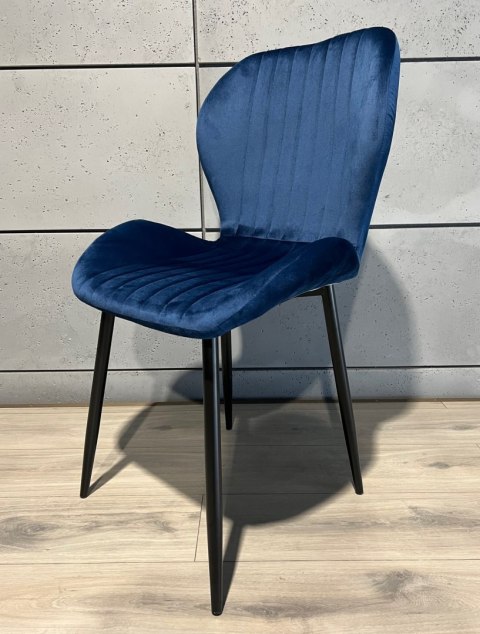 Krzesło tapicerowane MONTI VELVET BLUE Lugano Krzesło tapicerowane MONTI VELVET BLUE Lugano