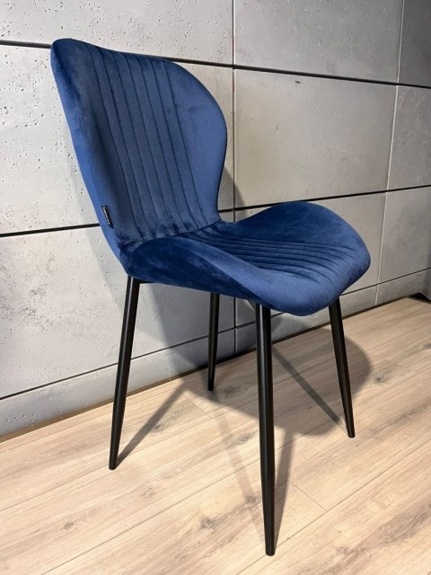 Krzesło tapicerowane MONTI VELVET BLUE Lugano Krzesło tapicerowane MONTI VELVET BLUE Lugano