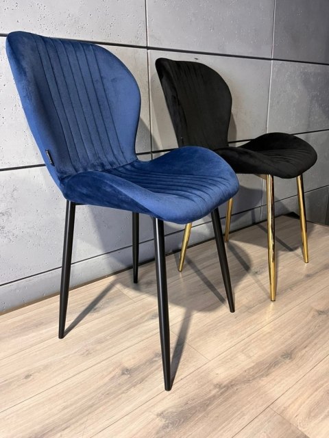Krzesło tapicerowane MONTI VELVET BLUE Lugano Krzesło tapicerowane MONTI VELVET BLUE Lugano