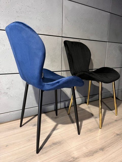 Krzesło tapicerowane MONTI VELVET BLUE Lugano Krzesło tapicerowane MONTI VELVET BLUE Lugano