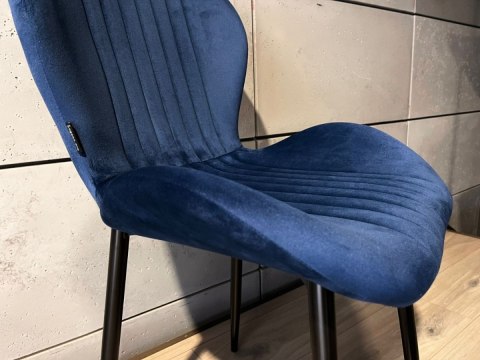 Krzesło tapicerowane MONTI VELVET BLUE Lugano Krzesło tapicerowane MONTI VELVET BLUE Lugano