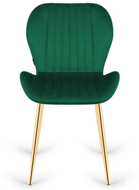 Krzesło tapicerowane MONTI VELVET GREEN GOLD Lugano Krzesło tapicerowane MONTI VELVET GREEN GOLD Lugano