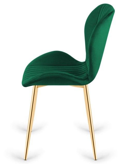 Krzesło tapicerowane MONTI VELVET GREEN GOLD Lugano Krzesło tapicerowane MONTI VELVET GREEN GOLD Lugano