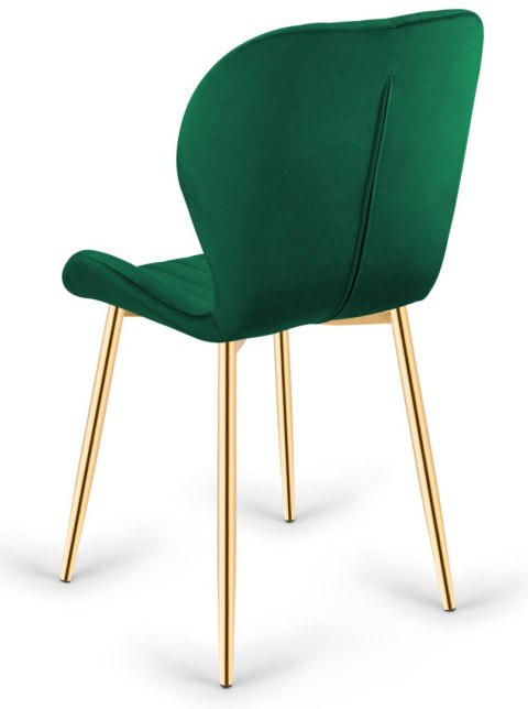 Krzesło tapicerowane MONTI VELVET GREEN GOLD Lugano Krzesło tapicerowane MONTI VELVET GREEN GOLD Lugano