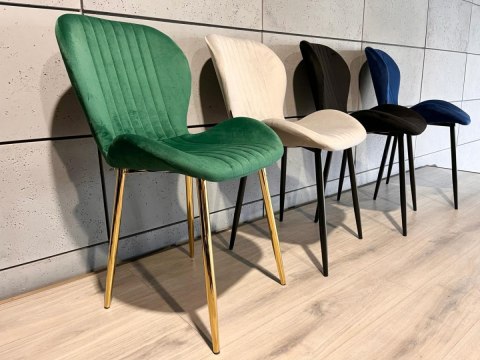 Krzesło tapicerowane MONTI VELVET GREEN GOLD Lugano Krzesło tapicerowane MONTI VELVET GREEN GOLD Lugano