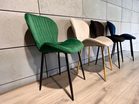 Krzesło tapicerowane MONTI VELVET GREEN Lugano Krzesło tapicerowane MONTI VELVET GREEN Lugano