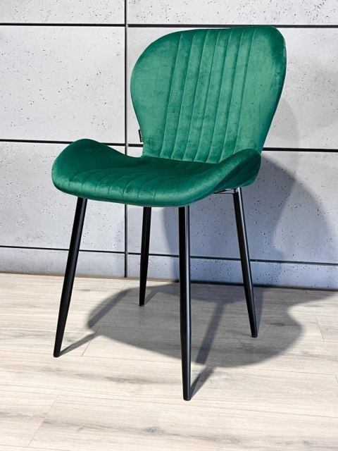 Krzesło tapicerowane MONTI VELVET GREEN Lugano Krzesło tapicerowane MONTI VELVET GREEN Lugano