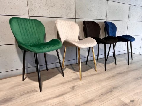 Krzesło tapicerowane MONTI VELVET GREEN Lugano Krzesło tapicerowane MONTI VELVET GREEN Lugano