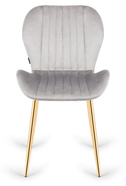Krzesło tapicerowane MONTI VELVET GREY GOLD Lugano Krzesło tapicerowane MONTI VELVET GREY GOLD Lugano