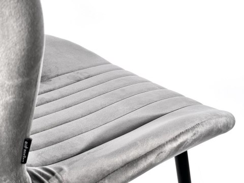Krzesło tapicerowane MONTI VELVET GREY GOLD Lugano Krzesło tapicerowane MONTI VELVET GREY GOLD Lugano