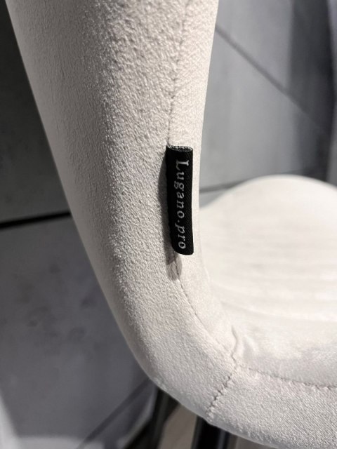 Krzesło tapicerowane MONTI VELVET GREY GOLD Lugano Krzesło tapicerowane MONTI VELVET GREY GOLD Lugano