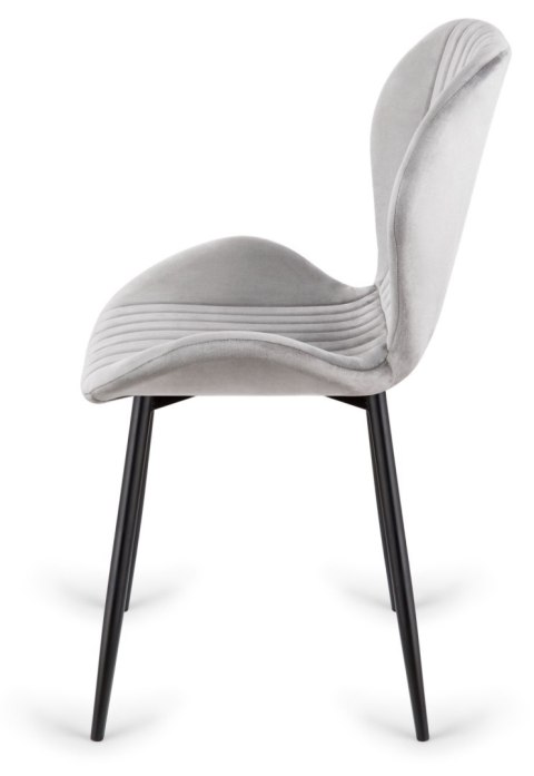 Krzesło tapicerowane MONTI VELVET GREY Lugano Krzesło tapicerowane MONTI VELVET GREY Lugano
