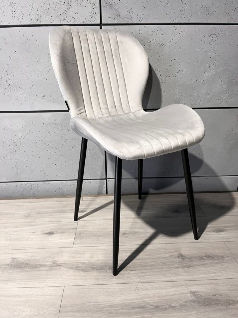 Krzesło tapicerowane MONTI VELVET GREY Lugano Krzesło tapicerowane MONTI VELVET GREY Lugano