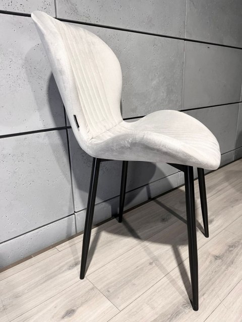 Krzesło tapicerowane MONTI VELVET GREY Lugano Krzesło tapicerowane MONTI VELVET GREY Lugano